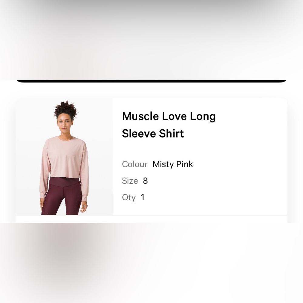 Lululemon Muscle Love long sleeve tee